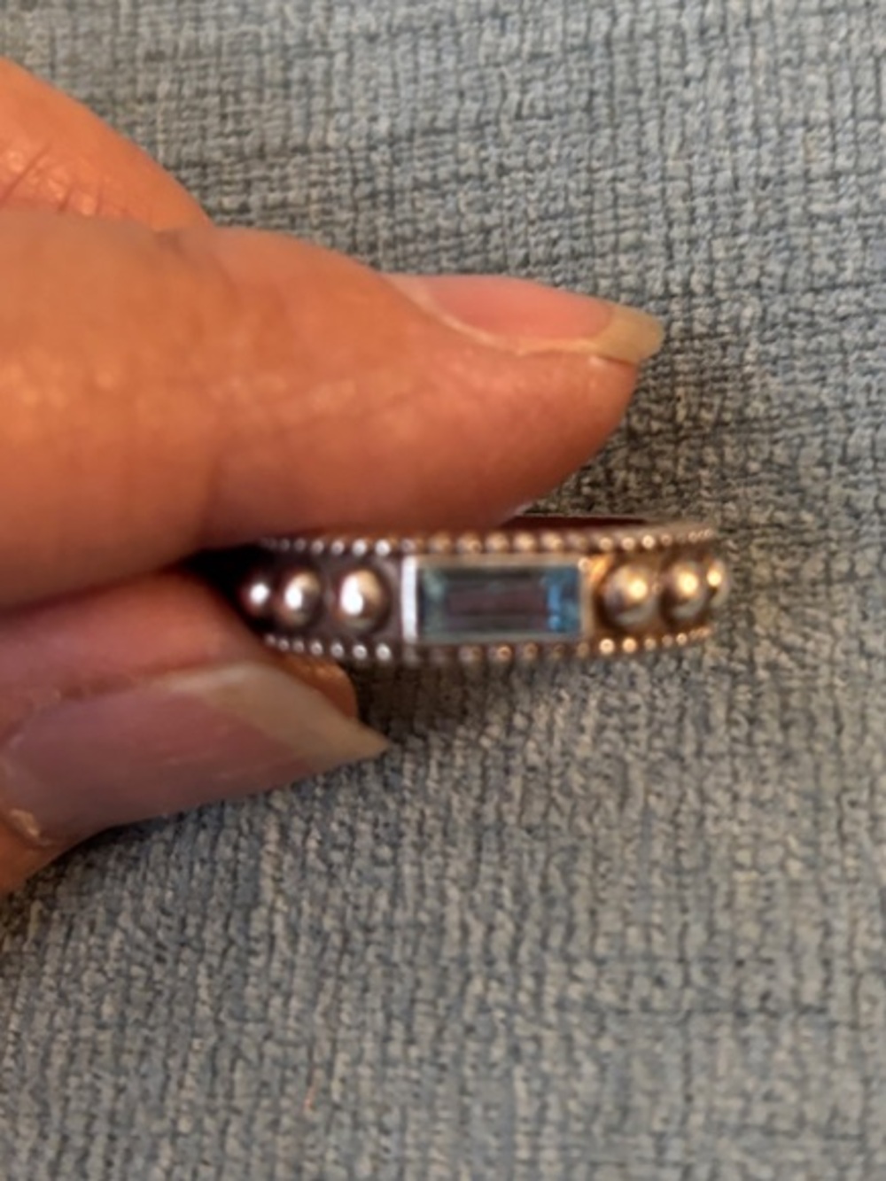 Brighton Pretty Tough Ring with N by lue Crystal -Size 9